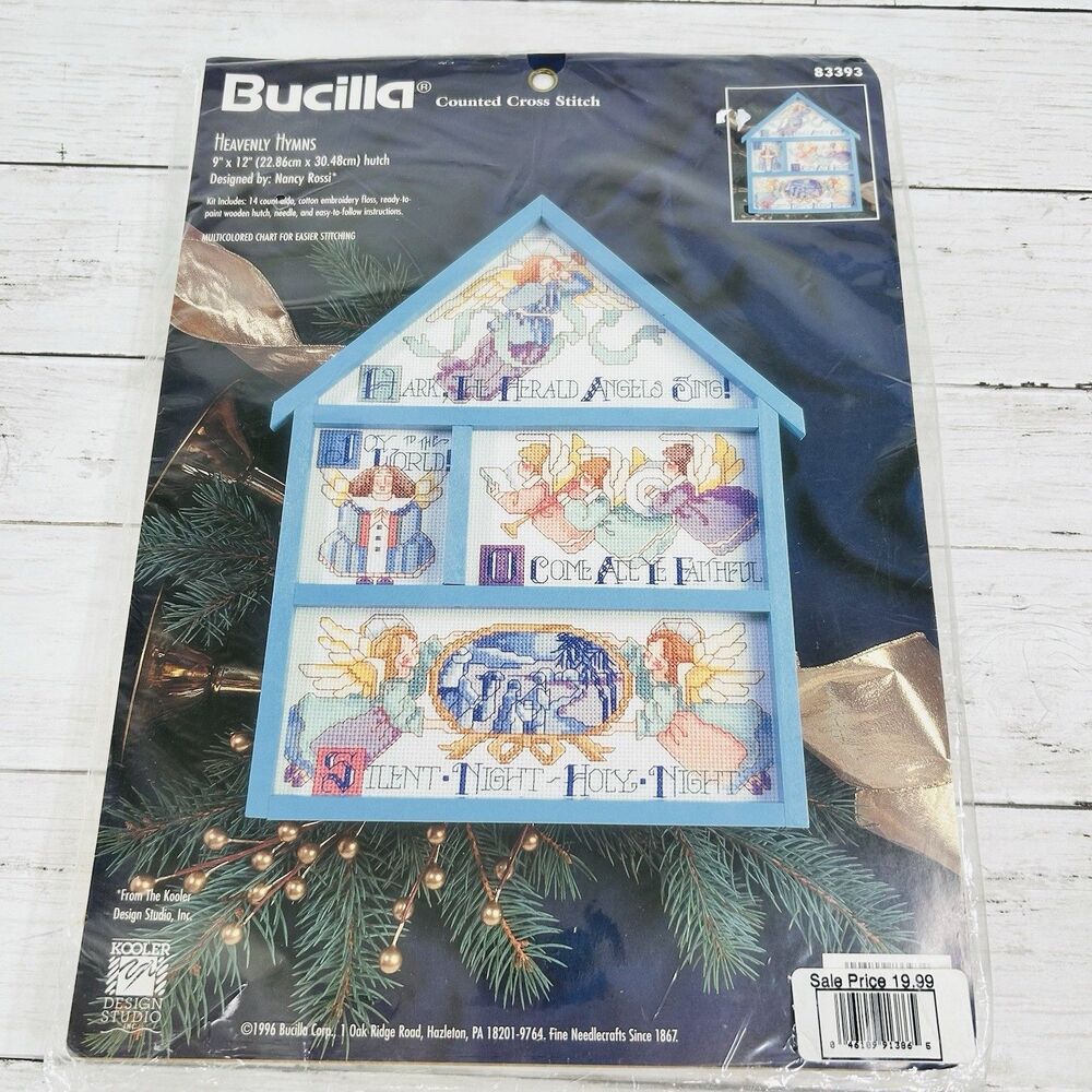 BUCILLA Christmas Counted Cross Stitch Kit Nancy Rossi 83393 Heavenly Hymns NEW
